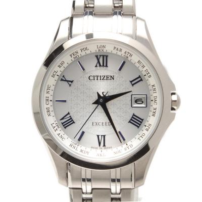 ✴極美品稼働品 シチズン エクシード 電波ソーラー チタン トノー 17cm シチズン エクシード｜腕時計本舗