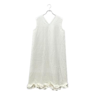 YOKO CHAN ホワイトひざ丈ワンピース ヨーコチャン YOKO CHAN ワンピース ひざ丈 フレンチスリーブ 38 M 白