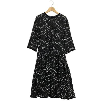 SINME 【21SS 美品】ドットプリントプルオーバー 半袖 板谷由夏