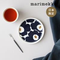 マリメッコ プレート 日本限定 Unikko ウニッコ 北欧食器 marimekko ネイビー×ゴールド 母の日 | ハシュケ Yahoo!ショッピング店