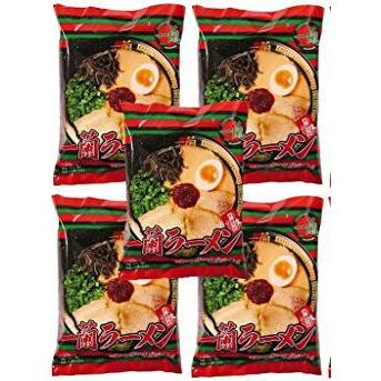 一蘭ラーメン 袋麺 ちぢれ麺 5食セット 5食パック 福岡店舗限定販売