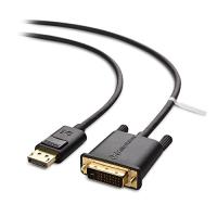 Cable Matters DisplayPort DVI 変換ケーブル 1.8m 1080P解像度 金メッキコネクタ搭載 ディスプレイポート DVI | ハイパーマーケット