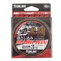 サンライン(SUNLINE) ナイロンライン 黒鯛イズム 落とし込み マークウィン 100m 3号 ホワイト&amp;ブラック&amp;エキサイトオレンジ&amp;ミエールグ | ハイパーマーケット