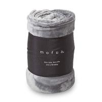 mofua(モフア) 毛布 ダブル オールシーズン快適 エアコン対策 マイクロファイバー 洗える 180×200cm グレー 50000313 | i-labo
