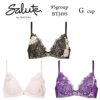 ワコール サルート ブラジャー BTJ495 Wacoal salute 95グループ 95G VIVA LINEブラ 3/4カップ 下着 レディース 女性 Gカップ glm | インナーショップ メイクリーン