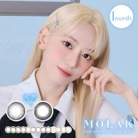 カラコン モラク マンスリー 高度数 ( 1ヶ月 2枚入 ) 度あり 度なし 茶 ブラウン グレー ピンク フチあり 透明感 ちゅるん 韓国 宮脇咲良 MOLAK 1month 取寄 | アイトルテ!ヤフー店