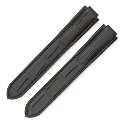 カルティエ 純正 23mm クロコ ベルト バックル用 バンド  ブラック Cartier - カルティエ 純正 替え クロコ バンド ベルト