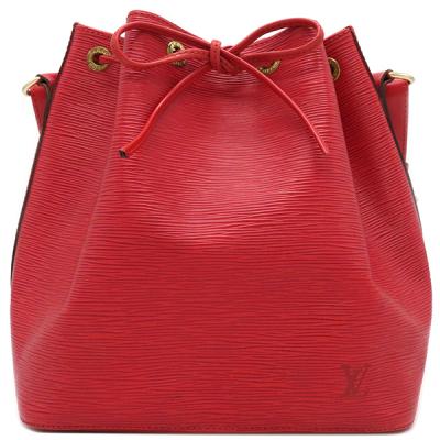 Louis Vuitton エピレザー 赤 巾着型ショルダーバッグ ルイヴィトン LOUIS VUITTON エピ ノエ 巾着 ショルダーバッグ