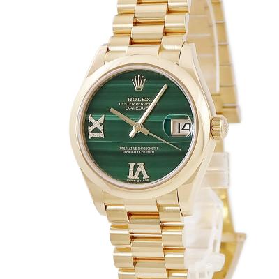 ROLEX デイトジャスト グリーン文字盤 ゴールド トケマー:【お買い得】 ロレックス デイトジャスト 18KYG カスタム