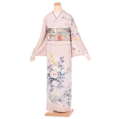 最終値下げ F-211 訪問着 加賀友禅 袷 一つ紋 ぼかし 作家物 落款 美品 F-211 訪問着 加賀友禅 袷 ピンク 一つ紋 ぼかし 作家物 落款 美