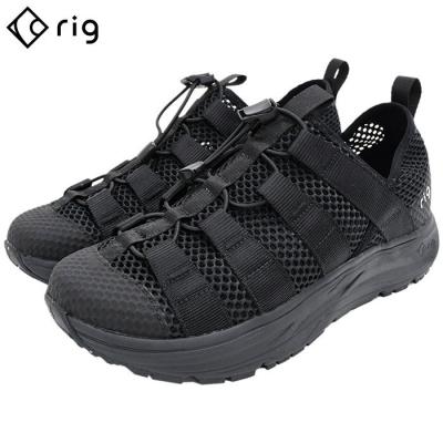 新品 rig リグ moja ブラック 28cm rig footwearリカバリーサンダル