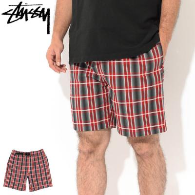 STUSSY メンズショート、ハーフパンツ（色：グレー系）｜ボトムス
