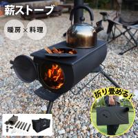薪ストーブ 折りたたみ 国内メーカー アウトドアコンロ 屋外 焚き火台 バーベキュー BBQ 収納バッグ付き ウッドストーブ Land...