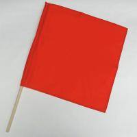 MIZUKEI(ミズケイ):手旗 (赤旗)+棒セット 8013701(メーカー直送品) 警備、運動会、合図などに最適 8013701 | イチネンネットプラス(インボイス対応)