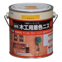 アサヒペン:木工用着色ニス 0.7L ライトオーク 4970925525024 塗料 ペンキ 木部 ニス | イチネンネットプラス(インボイス対応)