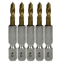 SK11(エスケー11):六角軸Ｔｉｎ鉄ドリル　極短 4.0mm 5pcs 4977292318082 | イチネンネットプラス(インボイス対応)