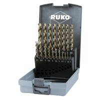 RUKO(ルコ): 19本組鉄工ドリルセット HSSE プラ入 228214RO 鉄工ドリル コバルト ドリル 228214RO | イチネンネットプラス(インボイス対応)