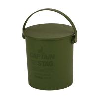 CAPTAIN STAG（キャプテンスタッグ）:CS 座れるバケツ15L（オリーブ） UM-1616 | イチネンネットプラス(インボイス対応)