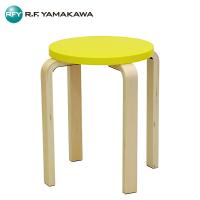 (法人限定)アール・エフ・ヤマカワ:木製丸椅子 イエロー(4脚セット) Z-SHSC-1YE-4SET(メーカー直送品)(車両制限)(地域制限有) | イチネンネットプラス(インボイス対応)