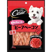 マースジャパンリミテッド:シーザースナック 旨みぎゅっとビーフベーコン 80g CES9 犬 おやつ 間食 ジャーキー シーザー マース ベーコン | イチネンネットプラス(インボイス対応)