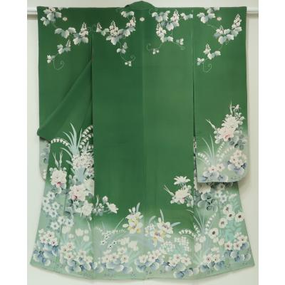 壱の蔵　アンティーク帯　照り葉名古屋帯 帯のアトリエ花邑 hanamura 銀座店 「鹿の子に楓文様 型染め 名古屋帯」