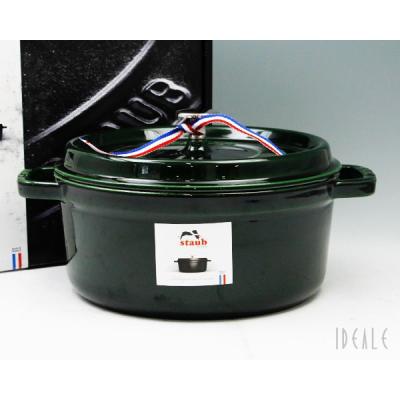 新品 ストウブ ココット ラウンド 24cm ブラック 両手鍋 耐熱 staub ストウブ ピコ ココット ラウンド 24cm 40500-241 [ブラック