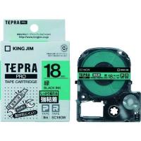 あすつく対応 「直送」 キングジム KING JIM SC18GW テプラＰＲＯテ−プカ−トリッジ 幅１８ｍｍ 緑 18mm テープカートリッジ | iDECA
