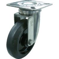 あすつく対応 「直送」 ユーエイ SUSNRJ130 プレート式 自在 ステンレスキャスター ゴム 車輪径１３０ｍｍ Ｊタイプ ＳＵＳ−Ｊ型 取付寸法 | iDECA