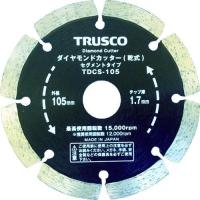 あすつく対応 「直送」 ＴＲＵＳＣＯ  TDCW-150  ダイヤモンドカッター　１５０Ｘ２．２ＴＸ７ＷＸ２５．４Ｈ　ウェーブ TDCW150 | iDECA