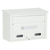 グリーンライフ ポスト 壁掛け日本製 スチール製 A4サイズ対応 南京錠取付可 ホワイト FH-30W | IFTストア