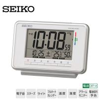 電波 めざまし 時計 セイコー SEIKO SQ775W 温度 湿度 クロック カレンダー 温湿度計 お取り寄せ | 時計・ブランド専門店 アイゲット