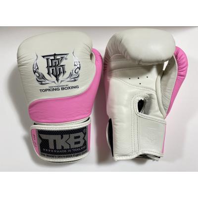 未使用TOPKING 本革ボクシンググローブ 10oz ピンク/黒 おしゃれ tkbgsa-pink.jpg