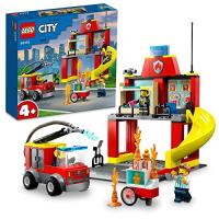 レゴ(LEGO) シティ 消防署と消防車 クリスマスプレゼント クリスマス 60375 おもちゃ ブロック プレゼント レスキュー 乗り物 のり | iinos Yahoo!店