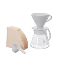 HARIO(ハリオ) V60セラミックドリッパー02セット 1-4杯用 ホワイト 日本製 XVDD-3012W | iinos Yahoo!店