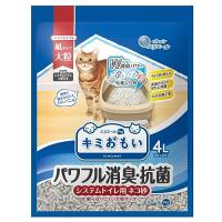 エリエールペット キミおもいパワフル消臭・抗菌システムトイレ用ネコ砂大粒4L | iinos Yahoo!店