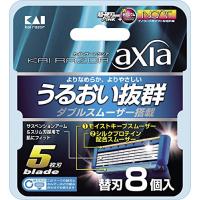 貝印 KAI RAZOR axia(カイ レザー アクシア)5枚刃 替刃 8個入 | iinos Yahoo!店