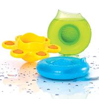 Fat Brain Toys ディンプル スプラッシュ お風呂用おもちゃ 水遊び FA361-1 正規品 ライムグリーン、イエロー、ブルー | iinos Yahoo!店