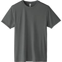 [グリマー] 半袖 3.5オンス インターロック ドライ Tシャツ [クルーネック] 00350-AIT ダークグレー SS (日本サイズSS相 | iinos Yahoo!店