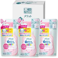 【3点セット】 メリット 泡で出てくる シャンプーキッズ からまりやすい髪用 つめかえ用 240ml × 3個 | iinos Yahoo!店