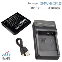 充電器セット パナソニック対応 DMW-BCF10 対応バッテリー ＋ USB充電器 セット Panasonic Lumix 対応 | iishop