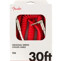 Fender USA ORIGINAL SERIES COIL CABLE 30FEET (FIESTA RED)(#0990823005) | イケベ楽器リボレ秋葉原店
