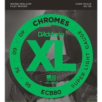 D’Addario Chromes Flat Wound ECB80 | イケベ楽器リボレ秋葉原店
