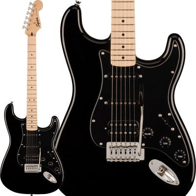 Squier Stratocaster エレキギター ブラック Squier Squier by Fender Squier Sonic Stratocaster HSS (Black/Maple