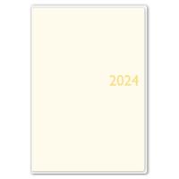 4月始まり 2024年　スコラ ライト（アイボリー） アイボリー Ａ５変型 ノルティー   手帳   ダイアリー  A5 週間バーチカル  9211 | 手帳と文具のイケマン