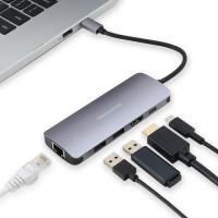 5in1 ドッキングステーション USB Type-C HDMI 有線LANポート 映像出力 充電 USB3.2 Gen1対応USBポート搭載 GH-MHC5A-SV/3749/送料無料 | 池ネット