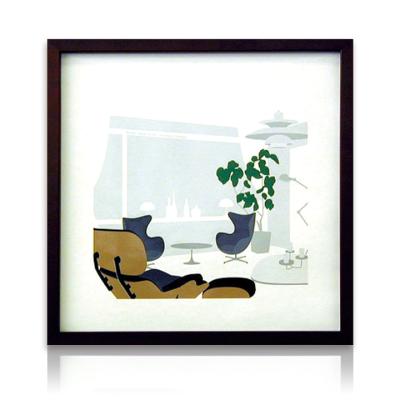 ミッドセンチュリー ポスター（レリーフ、アート種類：アート