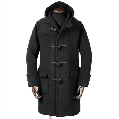 極上 グローバーオール ダッフルコート 黒L-XL ヘリンボーン インバーティア 極上 グローバーオール ダッフルコート 黒L-XL ヘリンボーン インバー