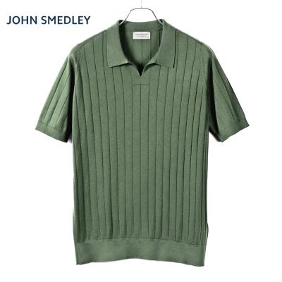 ジョンスメドレー　ダークブラウンポロシャツM JOHN SMEDLEY ジョンスメドレー ポロシャツ JATHAN MODERN FIT