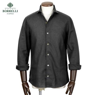 LUIGIBORRELLI リネンシャツ　黒 粋な着こなしヤフー店 - LUIGI BORRELLI（ルイジボレッリ）｜Yahoo