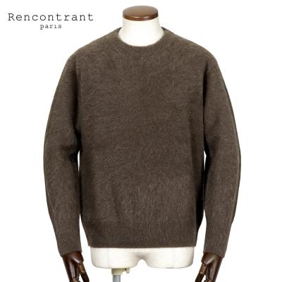 その他ブランド / RENCONTRANT/ニット・セーター(厚手)/M/ウール/IVO/無地/タグ付き RENCONTRANT/ニット・セーター(厚手)/M/ウール/IVO/無地/タグ付き 粋な